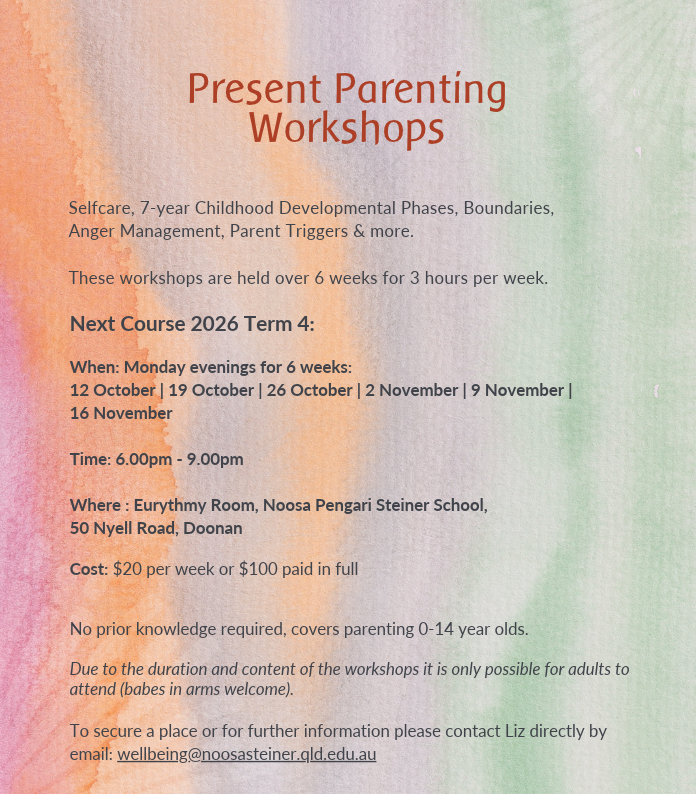 present parenting workshops