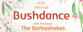 bushdance poster with native flowers and garlands